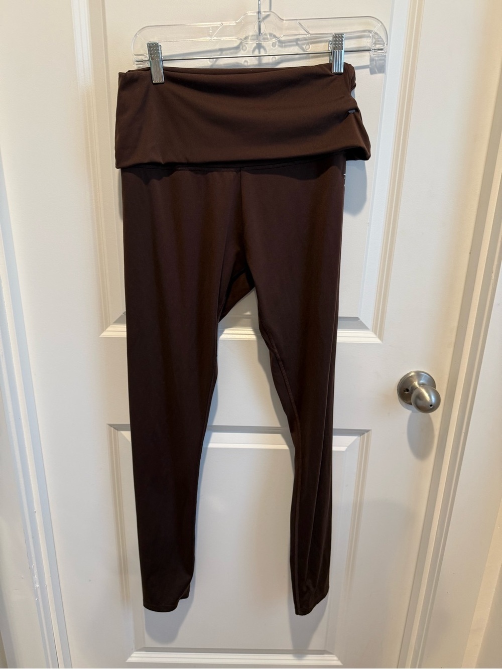 Gymshark Brown High-Waisted Foldover Leggings Women’s Large